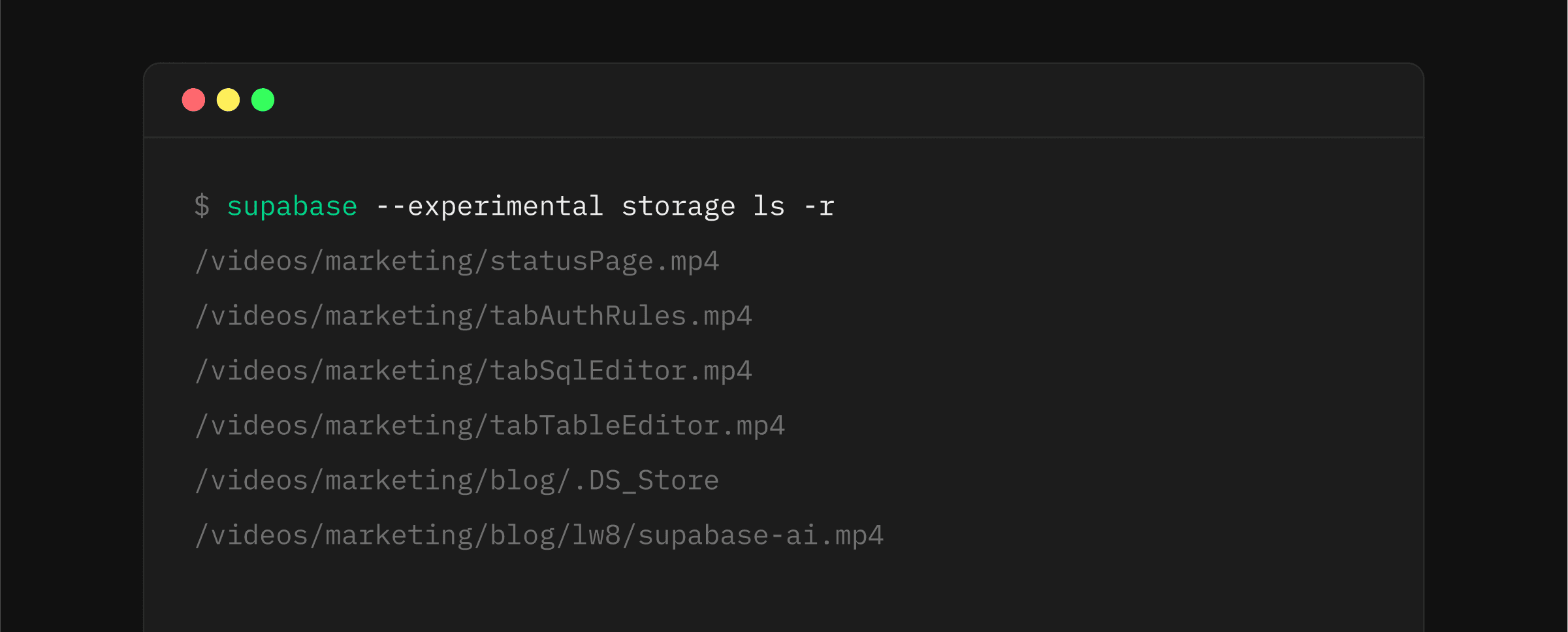 Manage storage buckets from the command line